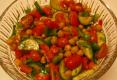 Mediterranean Style Colorful Chickpea Salad