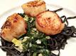Coquilles St. Jacques with Leeks, Spinach and Pasta