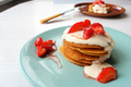 Cornmeal Griddlecakes with Smoked Salmon