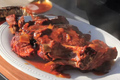 Barbecued Country Style Ribs In Apricot Bourbon Sauce