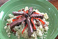 How To Make Couscous Salad With Caramelized Onions And Marinated Beef