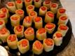 Creamy Chicken Almond and Cranberry Stuffed Cannelloni Hors d'oeuvres