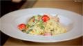 Creamy Garlic Italian Pasta with Cherry Tomatoes 
