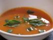 Creamy Tomato Soup with Basil And Beans