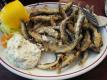 Masala Crusted Whitebait on Lime Ranch Red Onion