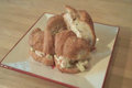 Waldorf Chicken Salad tea sandwiches