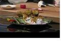 Curried Chicken Kabobs and Citrus & Shrimp Salad