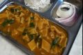 Dal Dhokli - Dar Dhokri with Plain Rice and Bundi Raita
