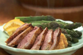 Duck Breast on Orange Leek and Sweet Potato Puree HD
