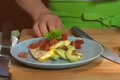 Breakfast Quesadilla with Fried Eggs