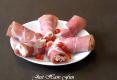 Goat Cheese and Huckleberry Stuffed Prosciutto 