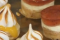 Mini Berry Cheesecake and Lemon Meringue Tarts