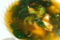 Clear Fish Soup with Greens & Ginger