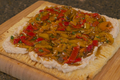 Grilled Sweet Pepper White Bean Flat Bread 