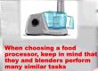 What To Look For When Choosing A Food Processor