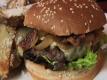 For Father's Day - Red Wine, Peppered Bacon and Brie Cheese Burger