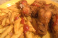 Easy Homemade Chicken Wings and Potato Fries
