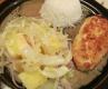 Vegetarian Style Savoy Cabbage and Fried Chicken