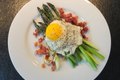 Fried Egg over Roasted Asparagus