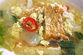 How To Make Korean Food: Fried Fish Cake And Egg Soup ( )