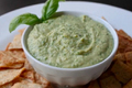 Fresh Basil Garbanzo And White Bean Hummus