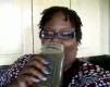 Green Smoothie with Spinach and Protein Powder