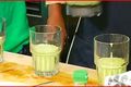Protein Shake Two Ways with Fresh Poi and Green Tea