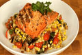 How To Make Grilled Salmon With A Roasted Corn Succotash