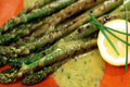 Grilled Spring Asparagus with Lemon Chive Vinaigrette