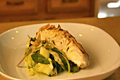 Halibut with Zucchini & Almond Salad