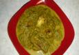 Cottage Cheese in Green Gravy