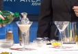 Healthy Beauty Cocktail And Eggnog Fizz Martini