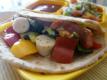 Healthy Roti Wrap with Roasted Sausage and Bell Peppers