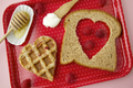 Weelicious's Waffle Heart Sandwiches: Healthy Valentine's Day Desserts