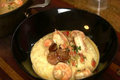 Holiday Series: # 1 Shrimp & Andouille Sausage with Grits (Polenta) for Brunch