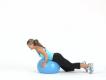 Home Workout Back Extension On Exercise Ball