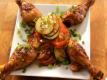 Honey and Hoisin Glazed Drumsticks with Asian Zesty Salad