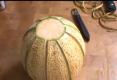 How to Carve a Cantaloupe Basket?