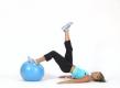 How To Do Single Leg Bridge 'N Curl On Exercise Ball 