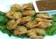 Fried Coconut Shrimp With Peanut Butter Sauce
