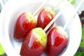How to Make Toffee Strawberries