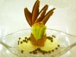 Avocado Pistachio Ice Cream with Chocolate Sauce