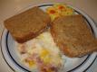 Baked Ham And Cheese Toasts