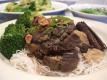Braised Brisket Of Beef With Cucumber And Tomatoes