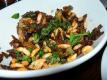 Chiffonade Of Brussels Sprouts With Diced Bacon And Hazelnuts