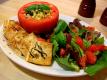 Stuffed Tomatoes With Corn Dodger Hat