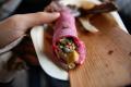 Meringue Crepes With Blueberry Custard Filling