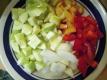 Fish Soup with Vegetables and Red Pepper Sauce