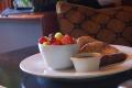 Cheddar French Toast With Dried Fruit Syrup