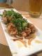 Fried Chicken And Bean Sprouts